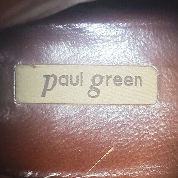 Paul Green Leather Niche Pointed Toe Leather Booties in Cognac Star - Size 7 - Picture 9 of 13